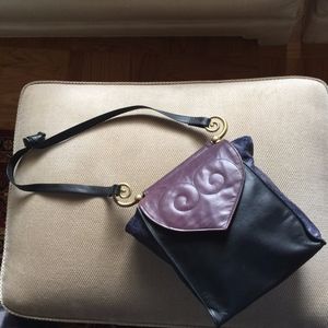 Carol Hearty Vintage Designer Leather Shoulder Bag